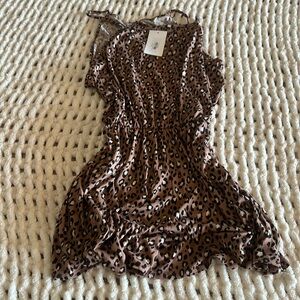 Spaghetti strap Cheetah Romper. 3xl